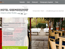 Tablet Screenshot of hotel-gremersdorf.de